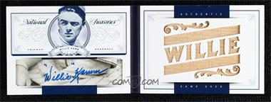 2012 Panini National Treasures - Star Jumbo Materials Signatures - Nicknames Bat #36 - Willie Kamm /5