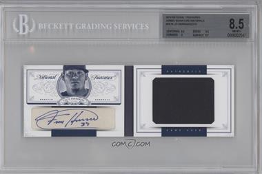 2012 Panini National Treasures - Star Jumbo Materials Signatures #18 - Felix Hernandez /10 [BGS 8.5 NM‑MT+]