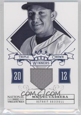 2012 Panini National Treasures - Triple Crown Winners #24 - Miguel Cabrera /99