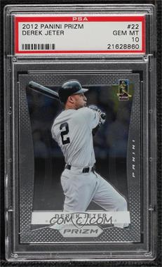 2012 Panini Prizm - [Base] #22 - Derek Jeter [PSA 10 GEM MT]