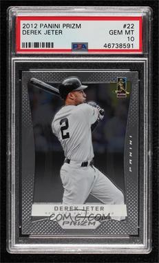 2012 Panini Prizm - [Base] #22 - Derek Jeter [PSA 10 GEM MT]