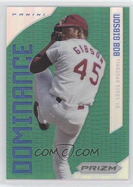 2012 Panini Prizm - Dominance - Green Prizm #D2 - Bob Gibson