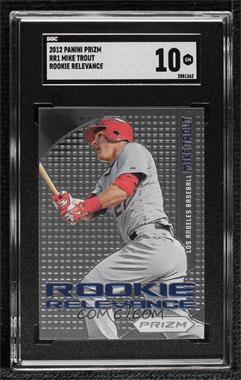 2012 Panini Prizm - Rookie Relevance #RR1 - Mike Trout [SGC 10 GEM]