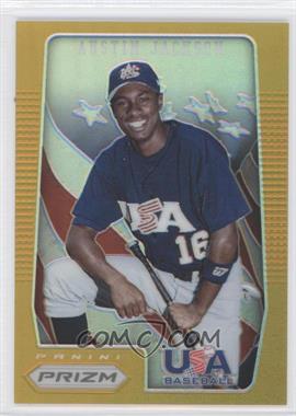 2012 Panini Prizm - USA Baseball - Gold Prizm #USA10 - Austin Jackson /10