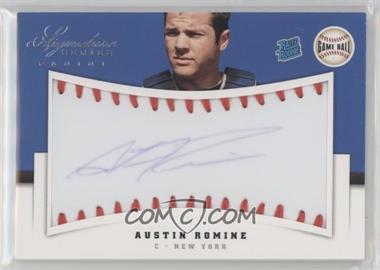 2012 Panini Signature Series - [Base] - Game Ball #104 - Rated Rookie Autograph - Austin Romine /299