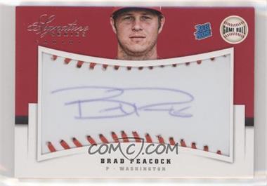 2012 Panini Signature Series - [Base] - Game Ball #105 - Rated Rookie Autograph - Brad Peacock /299