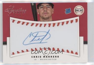 2012 Panini Signature Series - [Base] - Game Ball #107 - Rated Rookie Autograph - Chris Marrero /299