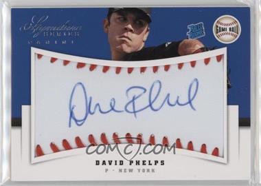 2012 Panini Signature Series - [Base] - Game Ball #110 - Rated Rookie Autograph - David Phelps /299