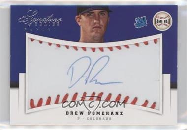 2012 Panini Signature Series - [Base] - Game Ball #114 - Rated Rookie Autograph - Drew Pomeranz /299