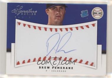 2012 Panini Signature Series - [Base] - Game Ball #114 - Rated Rookie Autograph - Drew Pomeranz /299