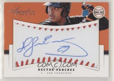 2012 Panini Signature Series - [Base] - Game Ball #119 - Rated Rookie Autograph - Hector Sanchez /299