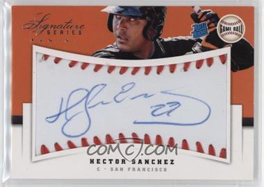 2012 Panini Signature Series - [Base] - Game Ball #119 - Rated Rookie Autograph - Hector Sanchez /299