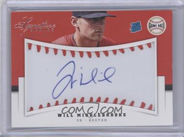 2012 Panini Signature Series - [Base] - Game Ball #128 - Rated Rookie Autograph - Will Middlebrooks /299