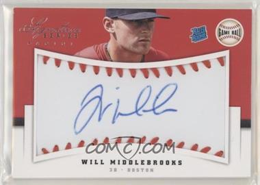 2012 Panini Signature Series - [Base] - Game Ball #128 - Rated Rookie Autograph - Will Middlebrooks /299