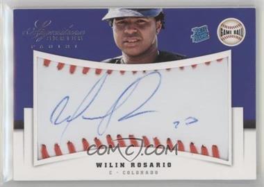 2012 Panini Signature Series - [Base] - Game Ball #149 - Rated Rookie Autograph - Wilin Rosario /299