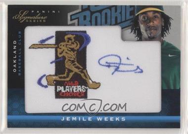 2012 Panini Signature Series - [Base] - MLBPA Patch #121 - Rated Rookie Autograph - Jemile Weeks /299