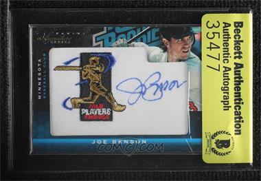 2012 Panini Signature Series - [Base] - MLBPA Patch #123 - Rated Rookie Autograph - Joe Benson /299 [BAS Beckett Auth Sticker]