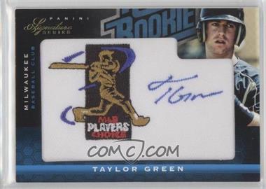 2012 Panini Signature Series - [Base] - MLBPA Patch #142 - Rated Rookie Autograph - Taylor Green /299