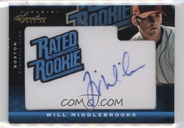 2012 Panini Signature Series - [Base] #128 - Rated Rookie Autograph - Will Middlebrooks /299