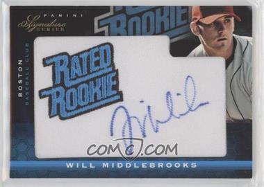 2012 Panini Signature Series - [Base] #128 - Rated Rookie Autograph - Will Middlebrooks /299