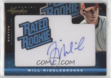 2012 Panini Signature Series - [Base] #128 - Rated Rookie Autograph - Will Middlebrooks /299 [EX to NM]