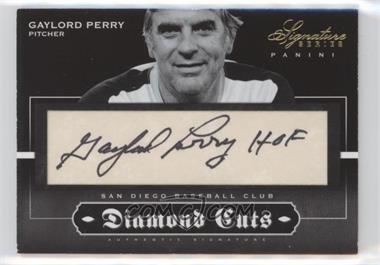 2012 Panini Signature Series - Diamond Cuts Cut Autographs #29 - Gaylord Perry /25 [EX to NM]