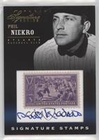 Phil Niekro (1939 Baseball Stamp) [EX to NM] #/25