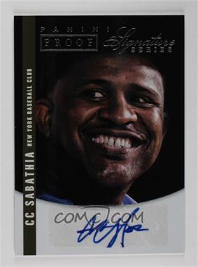 2012 Panini Signature Series - Signatures - Silver Proof #13 - CC Sabathia /10