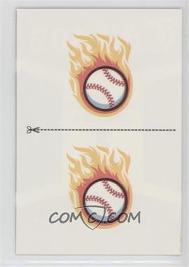 2012 Panini Triple Play - Tattoos #1 - Flaming Baseball