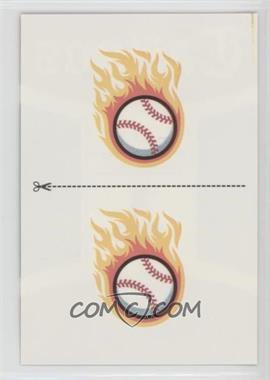 2012 Panini Triple Play - Tattoos #1 - Flaming Baseball