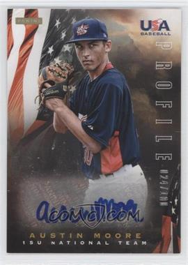 2012 Panini USA Baseball National Team - 15U National Team - Profile Signatures #14 - Austin Moore /100