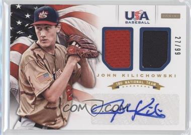 2012 Panini USA Baseball National Team - 18U National Team - Combo Jersey Signatures #10 - John Kilichowski /99