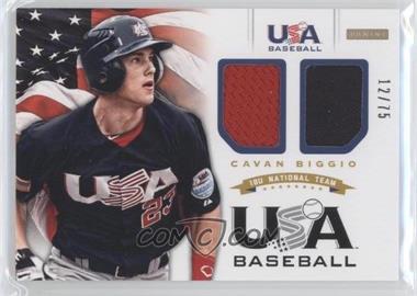 2012 Panini USA Baseball National Team - 18U National Team - Combo Jerseys #3 - Cavan Biggio /75