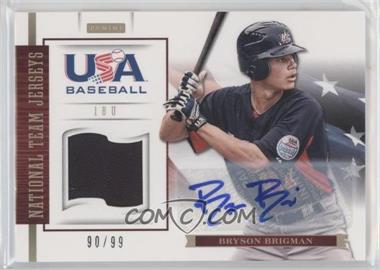 2012 Panini USA Baseball National Team - 18U National Team - Jersey Signatures #5 - Bryson Brigman /99