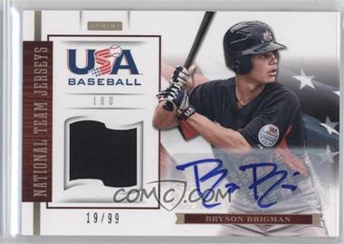 2012 Panini USA Baseball National Team - 18U National Team - Jersey Signatures #5 - Bryson Brigman /99