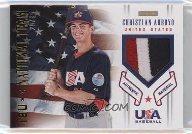 2012 Panini USA Baseball National Team - 18U National Team - Patches #2 - Christian Arroyo /35