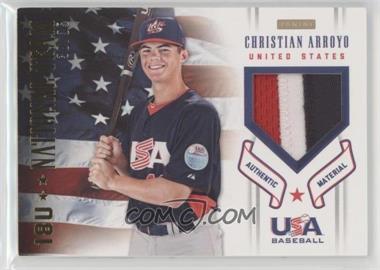 2012 Panini USA Baseball National Team - 18U National Team - Patches #2 - Christian Arroyo /35