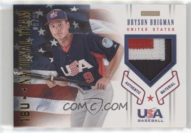 2012 Panini USA Baseball National Team - 18U National Team - Patches #5 - Bryson Brigman /35