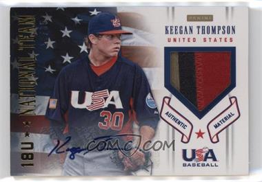 2012 Panini USA Baseball National Team - 18U National Team - Signature Patches #18 - Keegan Thompson /35