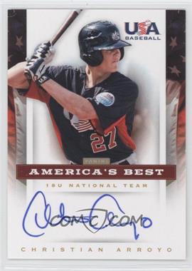 2012 Panini USA Baseball National Team - 18U National Team Signatures - America's Best #CA - Christian Arroyo /100