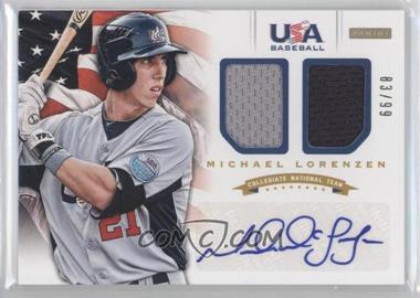 2012 Panini USA Baseball National Team - Collegiate National Team - Combo Jerseys Signatures #13 - Michael Lorenzen /99