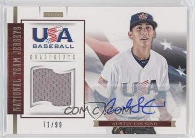 2012 Panini USA Baseball National Team - Collegiate National Team - Jersey Signatures #5 - Austin Cousino /99