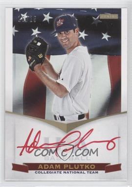 2012 Panini USA Baseball National Team - Collegiate National Team - Red Ink Signatures #16 - Adam Plutko /25