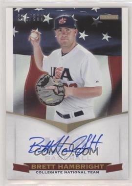 2012 Panini USA Baseball National Team - Collegiate National Team - Signatures #11 - Brett Hambright /399