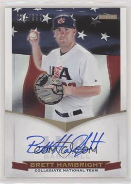 2012 Panini USA Baseball National Team - Collegiate National Team - Signatures #11 - Brett Hambright /399