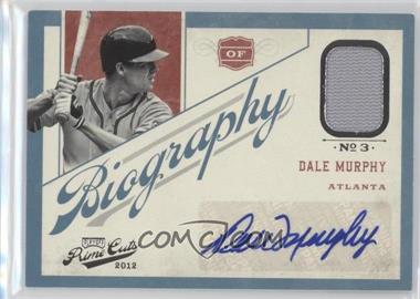2012 Playoff Prime Cuts - Auto Biography #4 - Dale Murphy /49