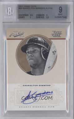 2012 Playoff Prime Cuts - [Base] #53 - Rookie Signature - Andrelton Simmons /199 [BGS 9 MINT]