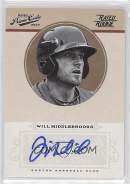 2012 Playoff Prime Cuts - [Base] #99 - Rookie Signature - Will Middlebrooks /149