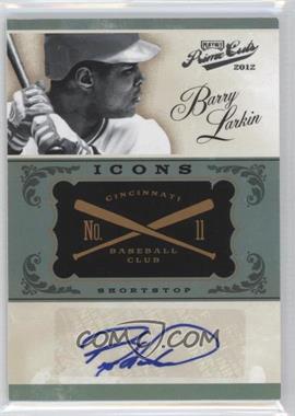 2012 Playoff Prime Cuts - Icons - Autographs #2 - Barry Larkin /10