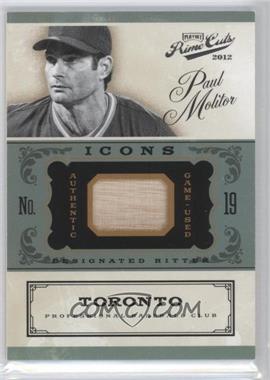 2012 Playoff Prime Cuts - Icons - Bats #18 - Paul Molitor /99